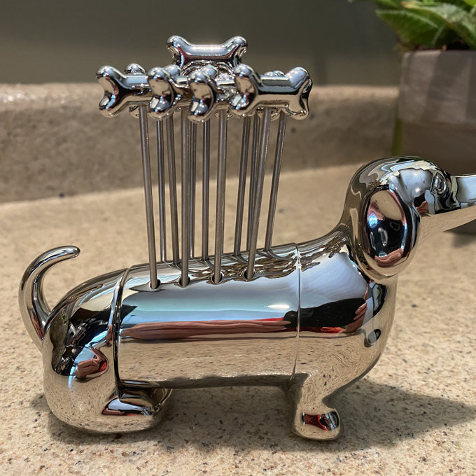 Godinger Silver Art Co Dachshund Cocktail Pick Set & Reviews | Wayfair